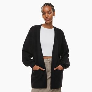 Aritzia Wilfred Free Unwind Cardigan Sweater – Black